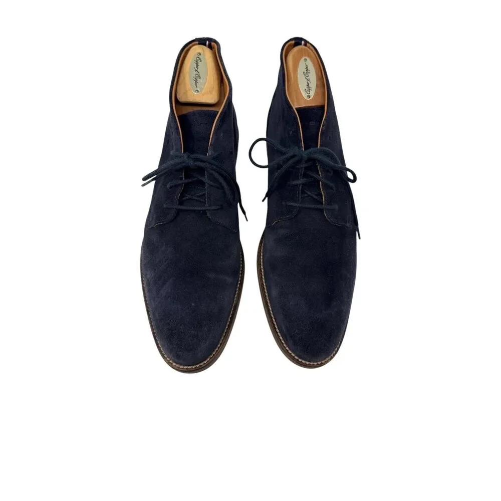 Tommy Hilfiger Mens booties Size 10 Chukka Boot Blue Suede